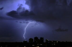 lightning strikes home