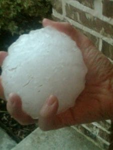 softball size hail stone